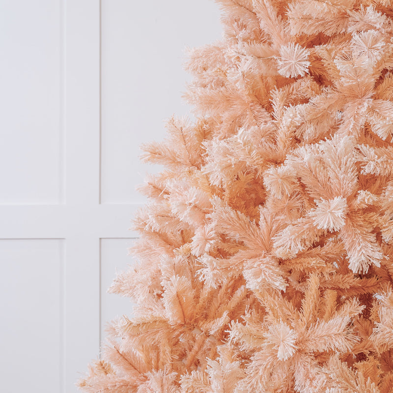 Abeto de París Árbol rosado nevado Apagado