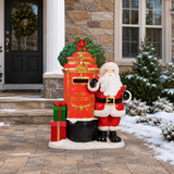 5 FT Lighted Santa Mailbox With Gifts