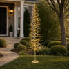9 FT 2048 LED Warm White & Classic Warm Micro Tree With Gold Trunk