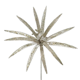 17" Glitter Papyrus Stem Set Of 6