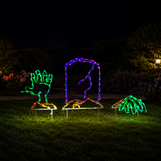 60" Halloween LED Tombstone and Hand