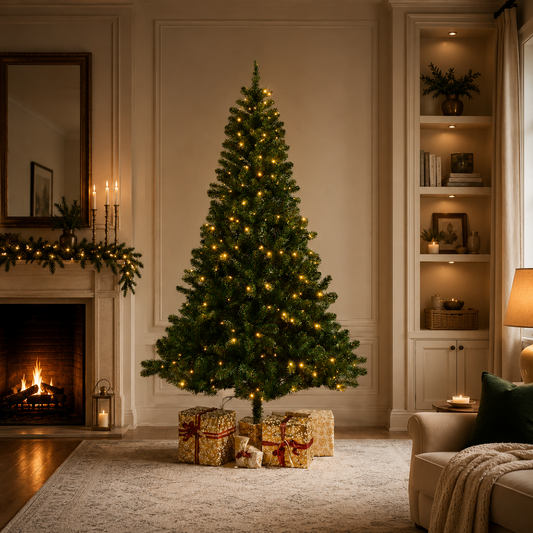 Monarch Pine Tree Pre-Lit Warm White Micro LED Lights