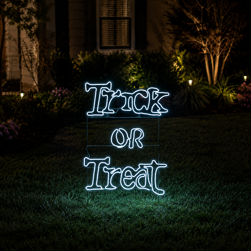 33" LiteLines Neonflex Trick or Treat Sign