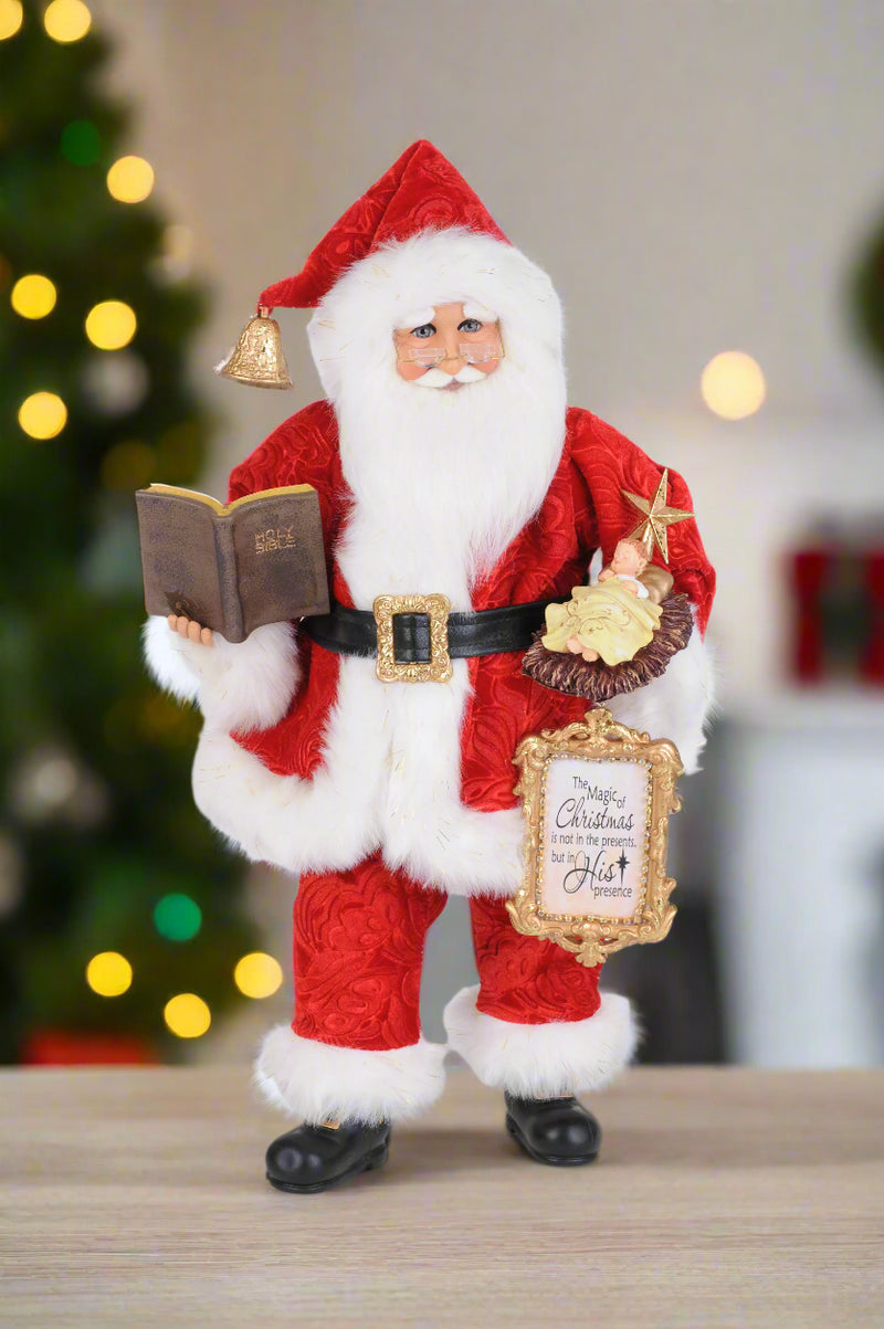 Karen Didion Originals 19" Niño Jesús Papá Noel