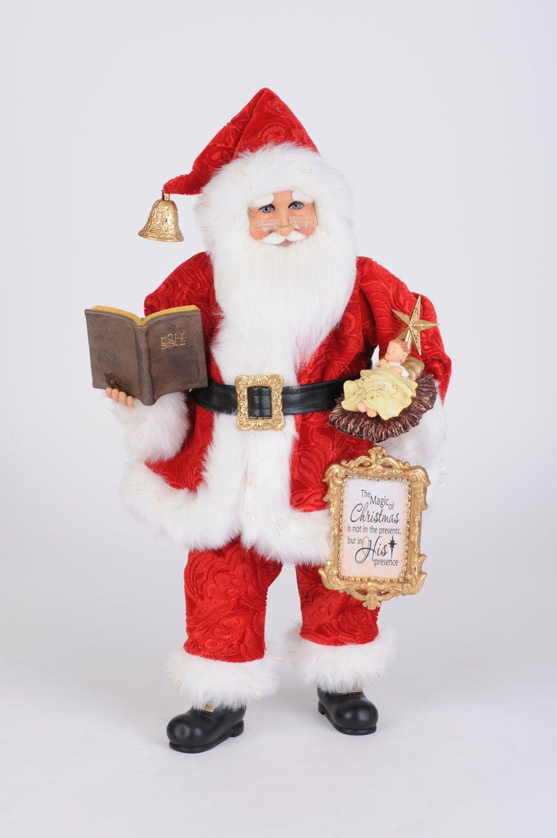Karen Didion Originals 19" Niño Jesús Papá Noel