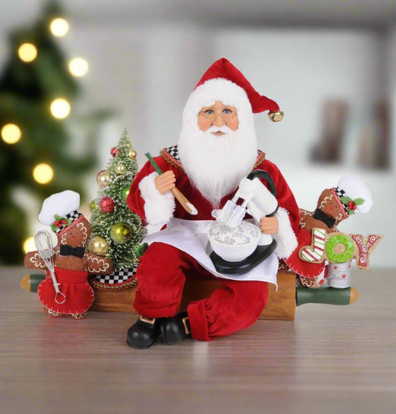 Karen Didion Originals 13" Lighted Rolling Out Christmas