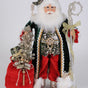 Karen Didion Originals 19" Lighted Sparkling Emerald Santa