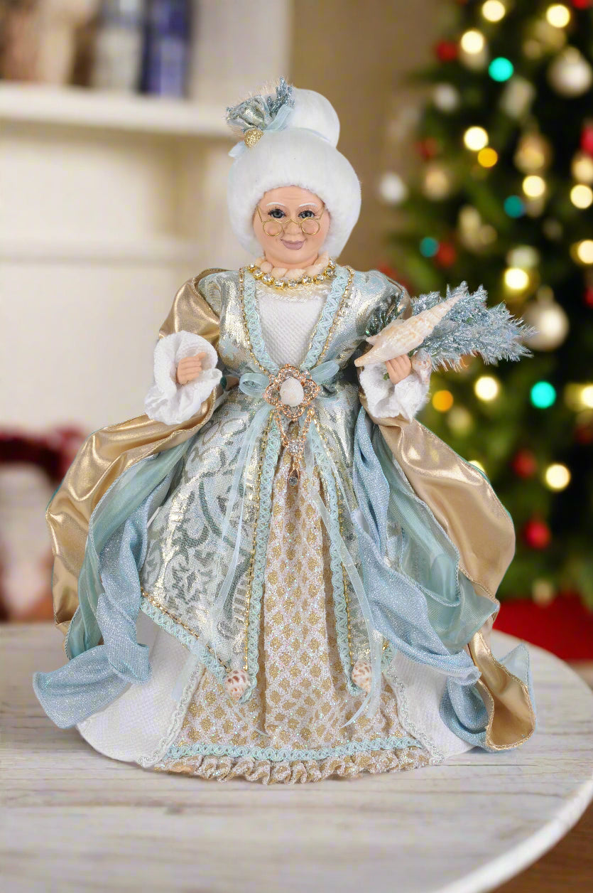 Karen Didion Originals 17" Coastal Mrs Claus