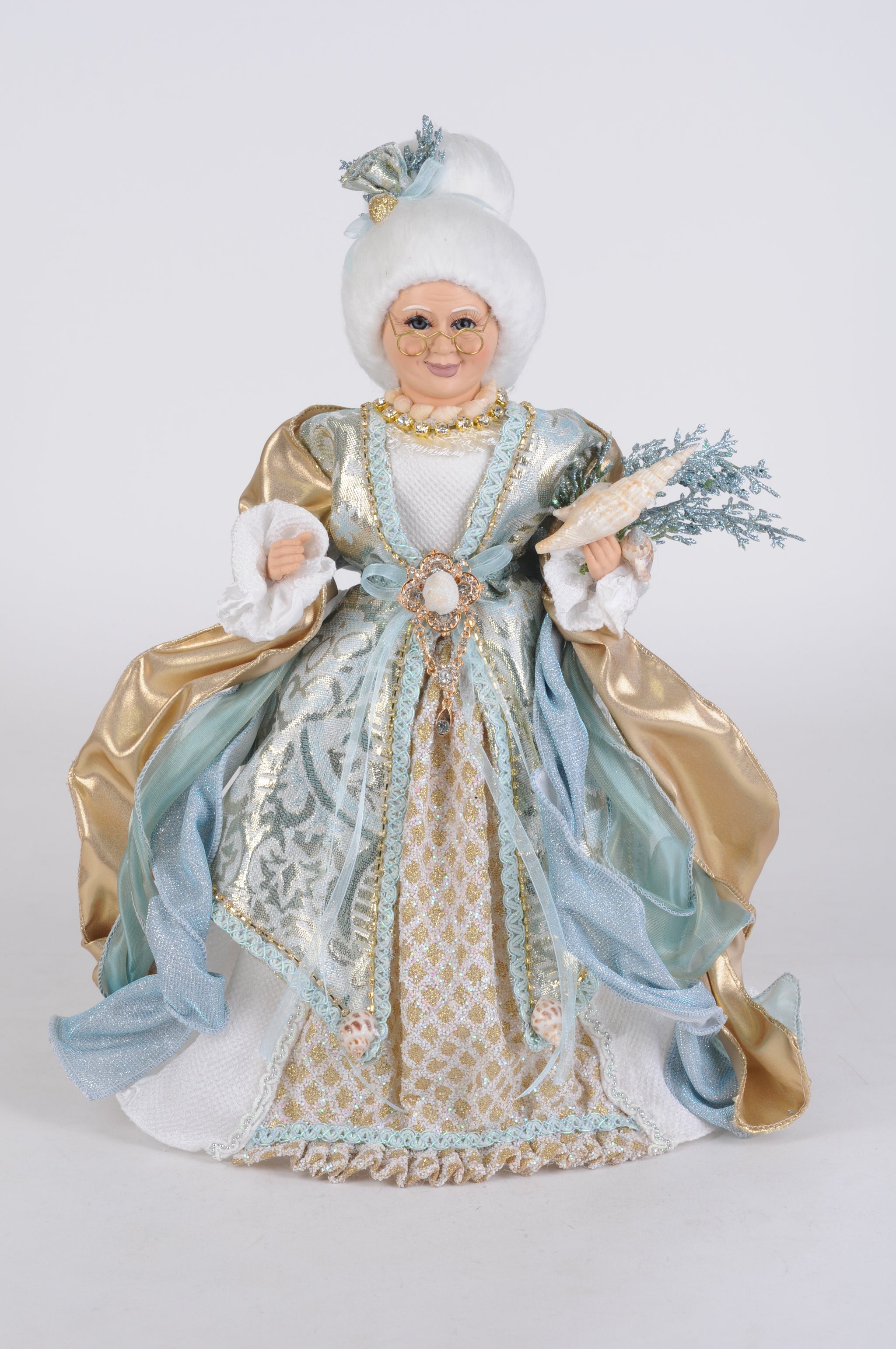 Karen Didion Originals 17" Coastal Mrs Claus