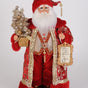 Karen Didion Originals 19" Lighted Scarlet Jeweled Santa