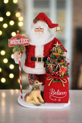 Karen Didion Originals 20" Lighted North Pole Magic Santa