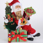 Karen Didion 14" Lighted Merry Christmas Santa