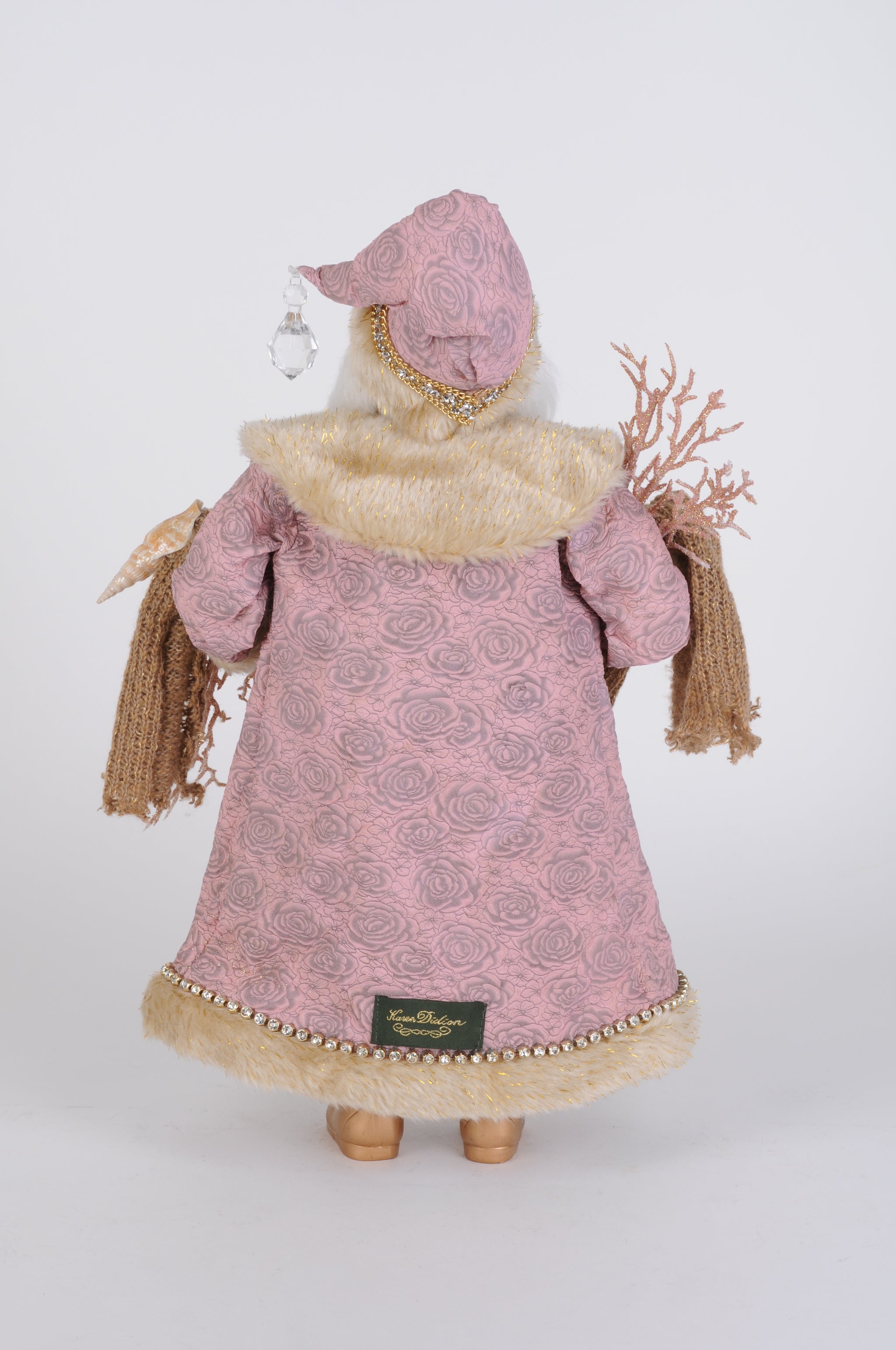 Karen Didion Originals 19" Rose Gold Coastal Santa