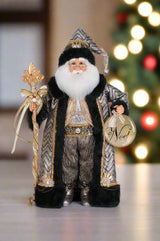 Karen Didion Originals 19" Silver & Gold Noel Santa