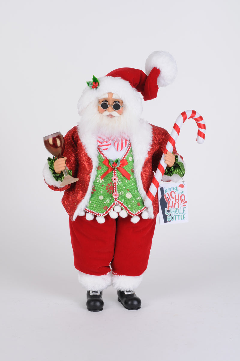 Karen Didion Originals 19" Christmas Cheer Mr Claus