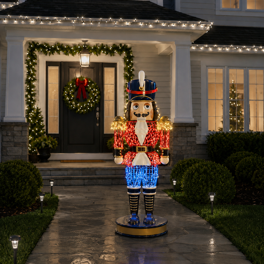 6 FT Lighted Red Nutcracker