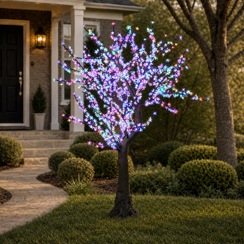 7 FT Dynamic RGBWW Cherry Blossom Tree