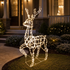 67" 380 LED Warm White Elegant Deer Twinkling Effect