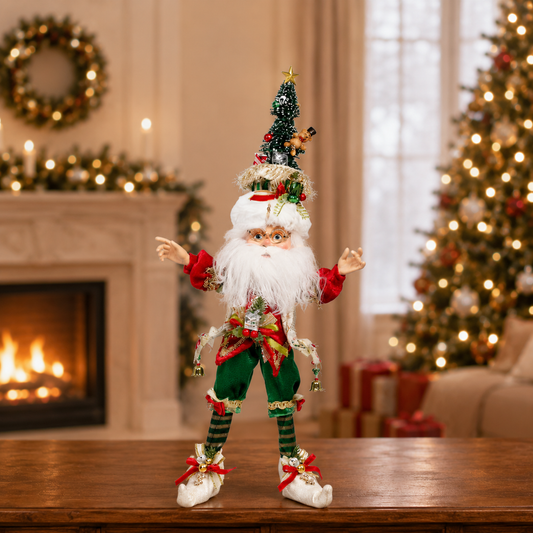 Elfo Mark Roberts de 17 pulgadas para árbol de Navidad del Polo Norte