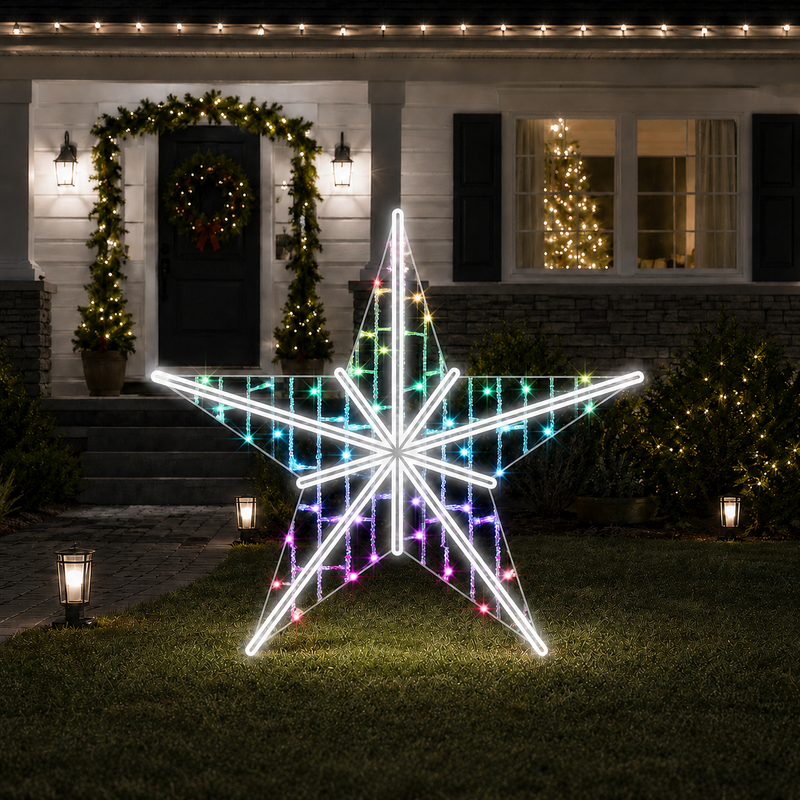 3 FT Pure White & RGB LED Star