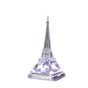 8" Acrylic Eiffel Tower With Silver Base Battery Operated