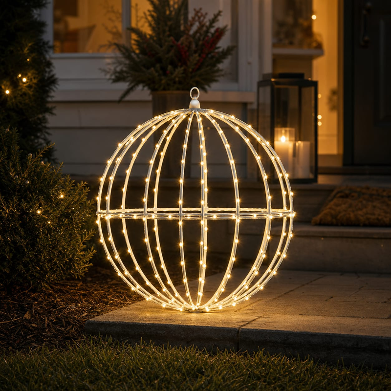 16" 160 LED Warm White 3D Sphere Twinkling Effect