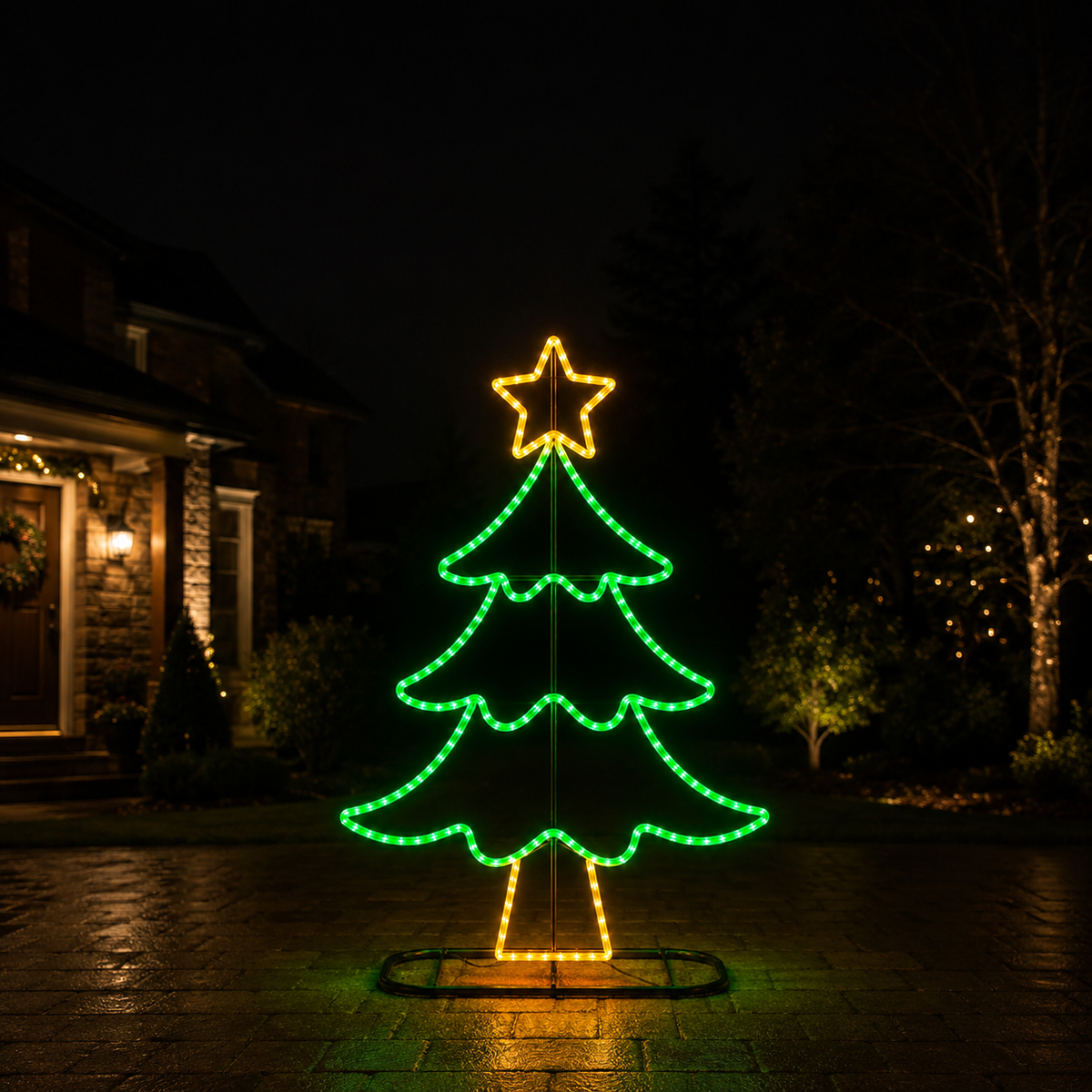 Árbol de Navidad LED de 18" con estrella