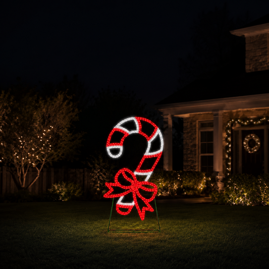 3 FT 286 LED Candy Cane Twinkling Effect
