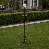 Árbol danzante 3D con luces LED de 1.8 m (6 ft) y 256, cambio de color, blanco cálido