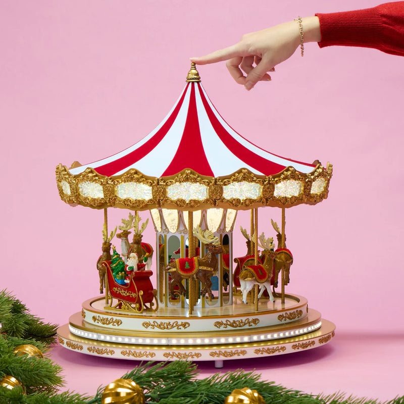 17" Regal Christmas Carousel