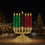 6 FT Warm White & Cool White Kinara Candle Twinkle Effect