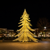 12 FT Warm White & Pure White Twinkle LED Pine Tree