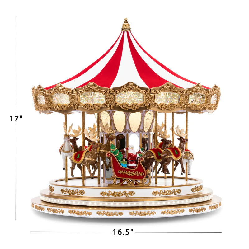 17" Regal Christmas Carousel
