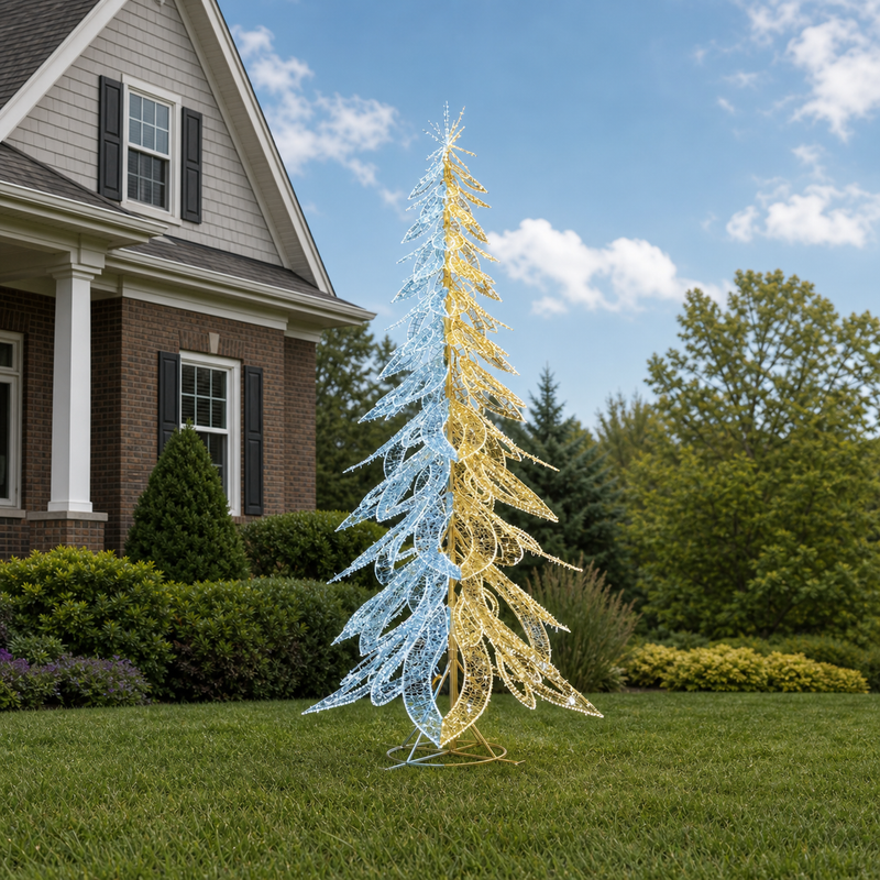20 FT Warm White & Cool White Dual LED Angel Tree Twinkle Effect