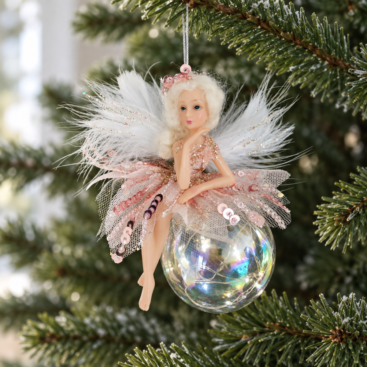 5" Fairy Ball Lighted Ornament