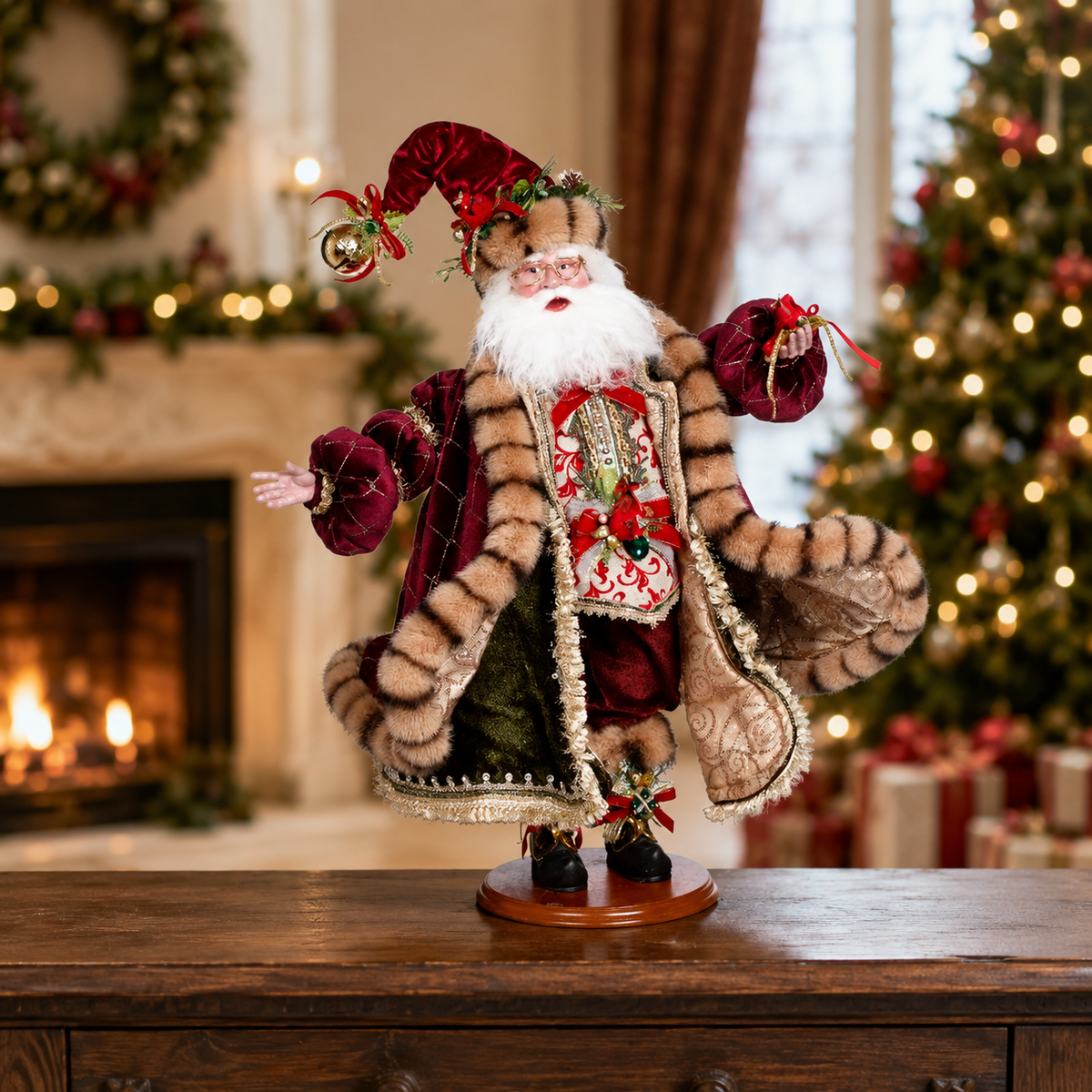 Mark Roberts 26" Bird Lover Santa