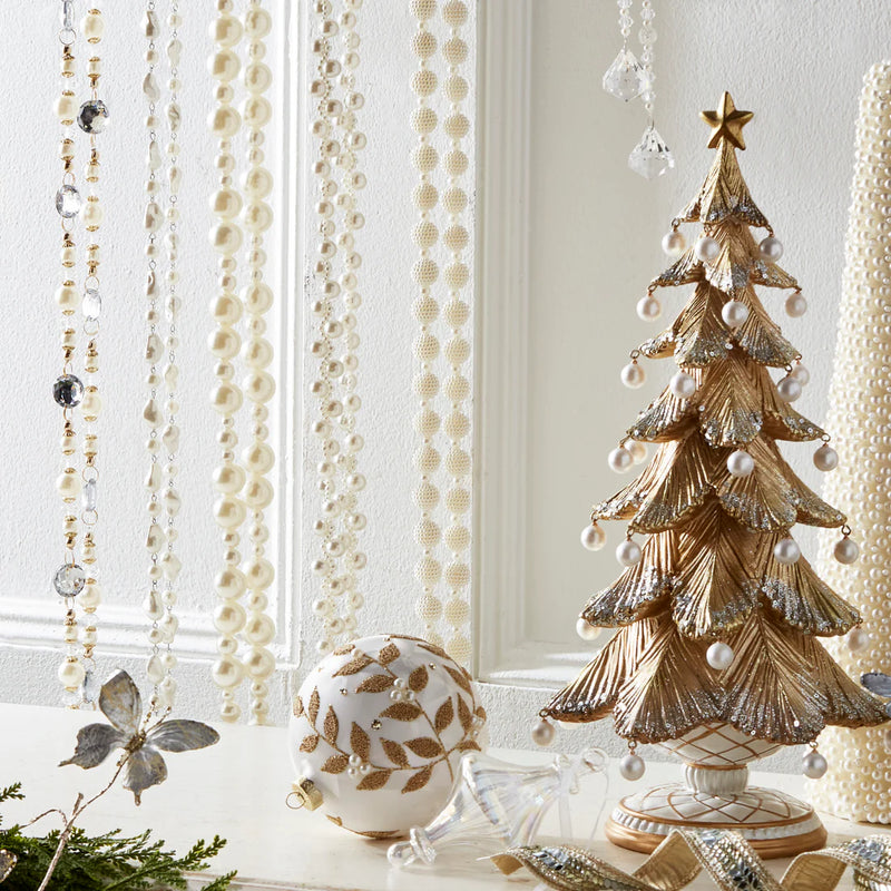 5.5 FT Pearl Crystal Beaded Garland