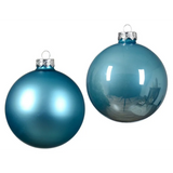 4" Shiny & Matte Ball Ornament Assorted Set Of 24