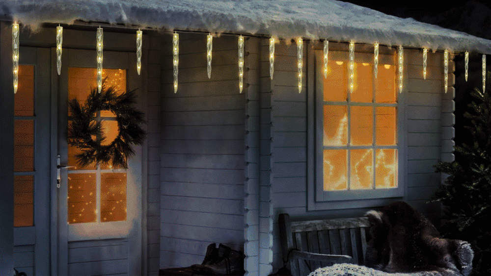 20 FT 80 LED Warm White Twinkling Lights With White Wire