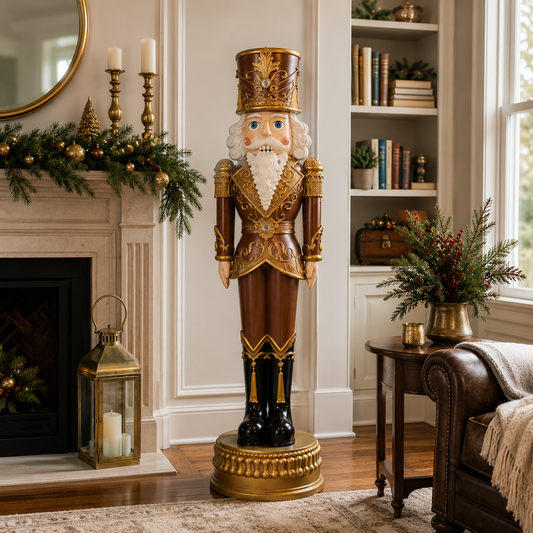 6 FT Brown & Tan Nutcracker