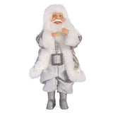 9" Silver & White Santa Claus