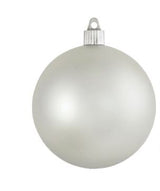 4" Matte Shatterproof UV Ball Ornament Set Of 8