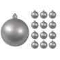 6" Silver Ball Shatterproof Ball Set Of 8