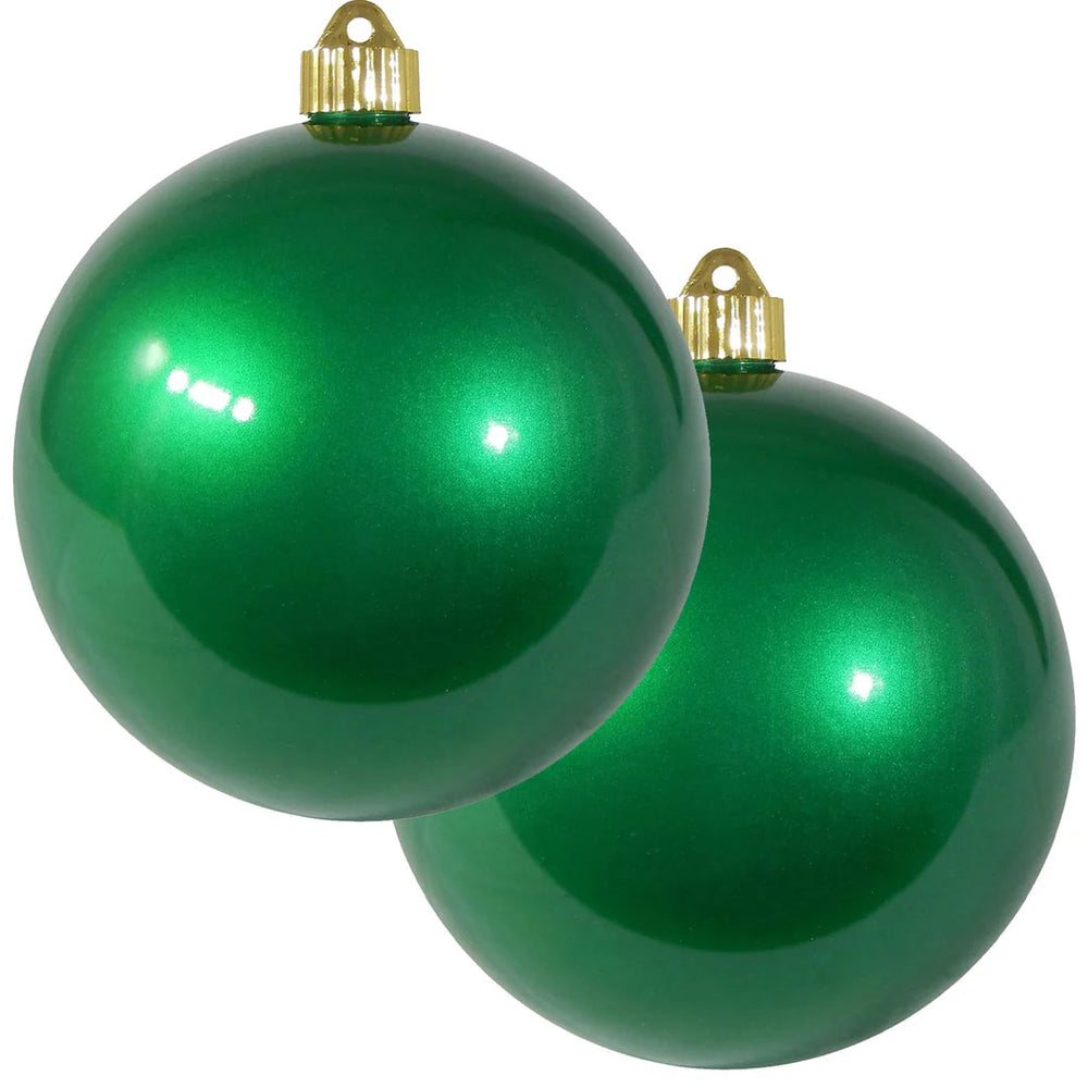 6" Candy Shatterproof UVW Ball Ornament Set Of 4