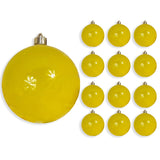 6" Shiny Shatterproof UV Ball Ornament Set Of 6