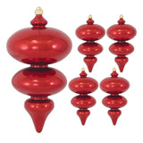 15" Jumbo Shatterproof UV Finial Ornament Set Of 2