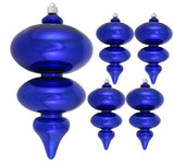 15" Jumbo Shatterproof UV Finial Ornament Set Of 2