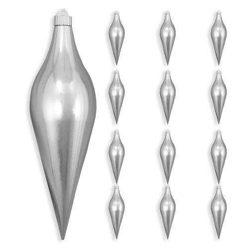 12" Gilded Shatterproof Finial Set Of 4