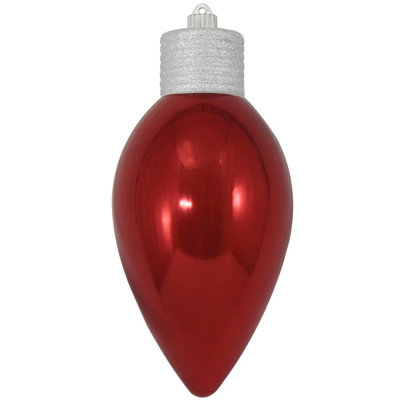 12" Shatterproof C9 Bulb UV Ornament Set Of 2