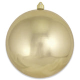 10" Gilded Shatterproof UV Ball Ornament Set Of 2